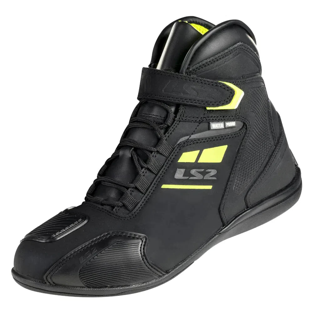 BOTA LS2 GARRA PRETO/AMARELO