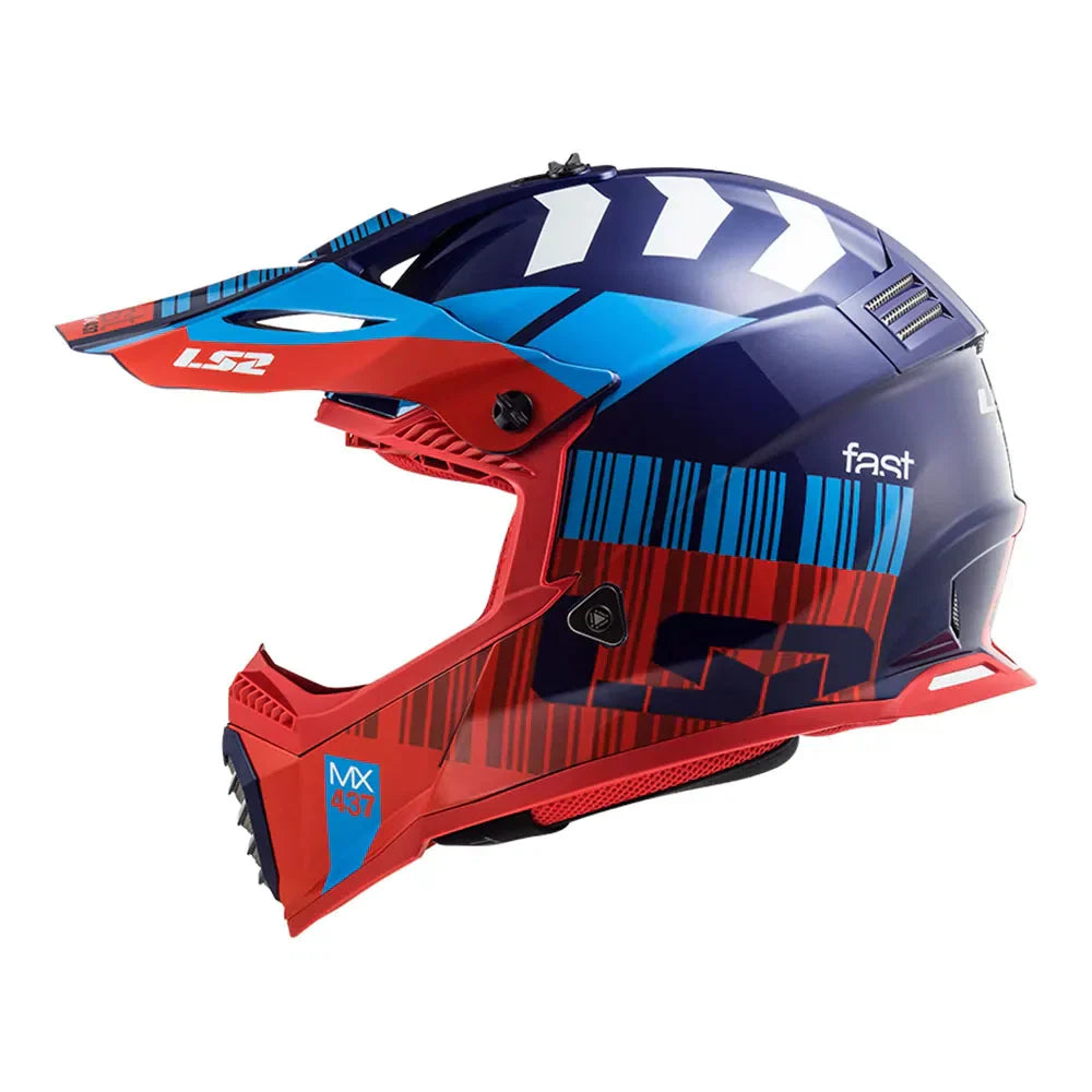 CAPACETE LS2 FAST MX437 XCODE VERMELHO - Imagem 2