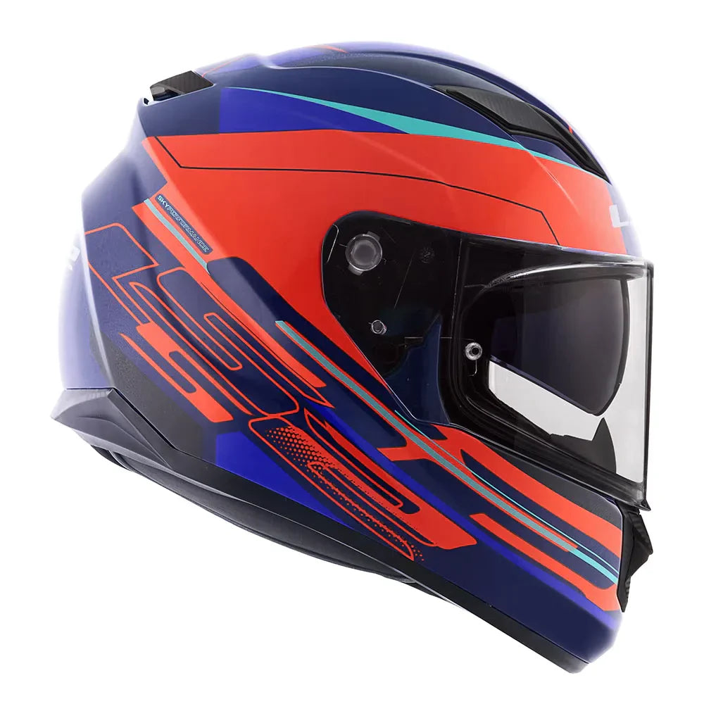 CAPACETE LS2 STREAM IXEL LARANJA