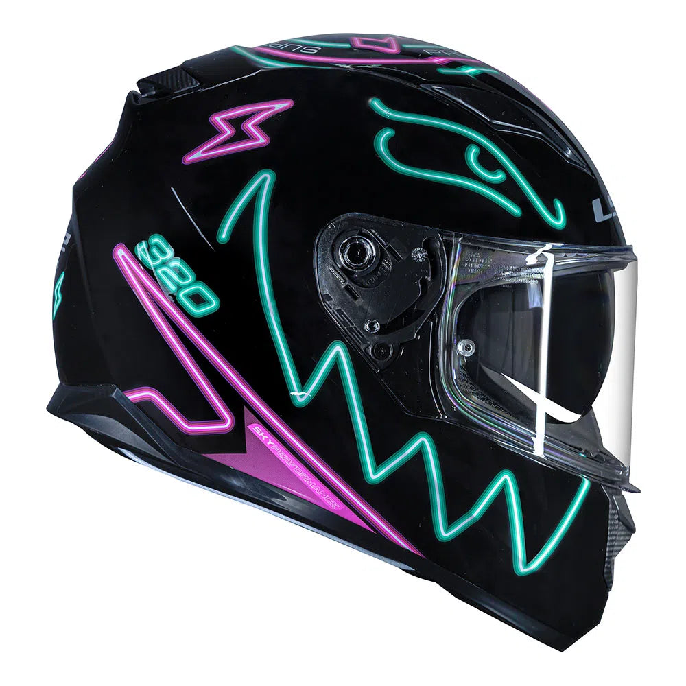 CAPACETE LS2 STREAM NEON ROXO