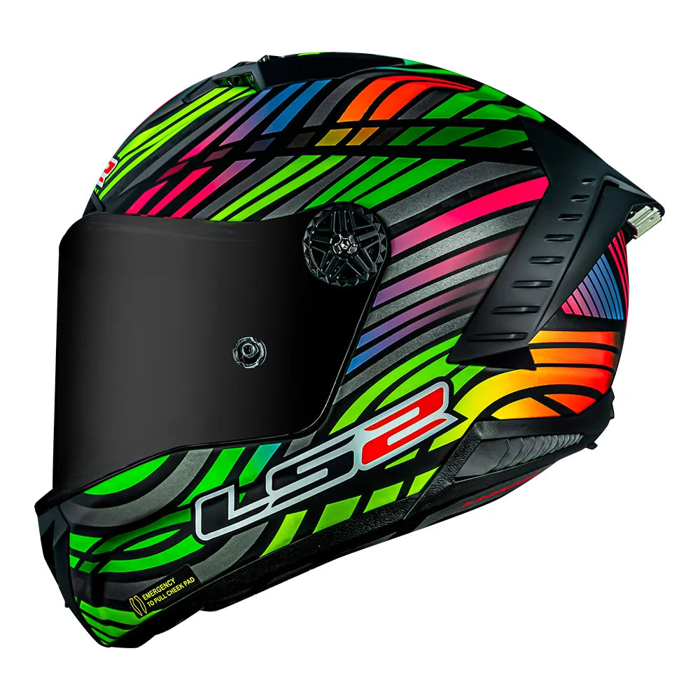 CAPACETE LS2 THUNDER CARBON RAINBOW - Imagem 2
