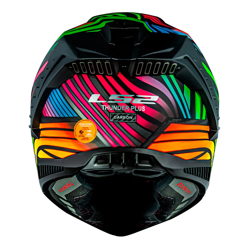 CAPACETE LS2 THUNDER CARBON RAINBOW - Imagem 3