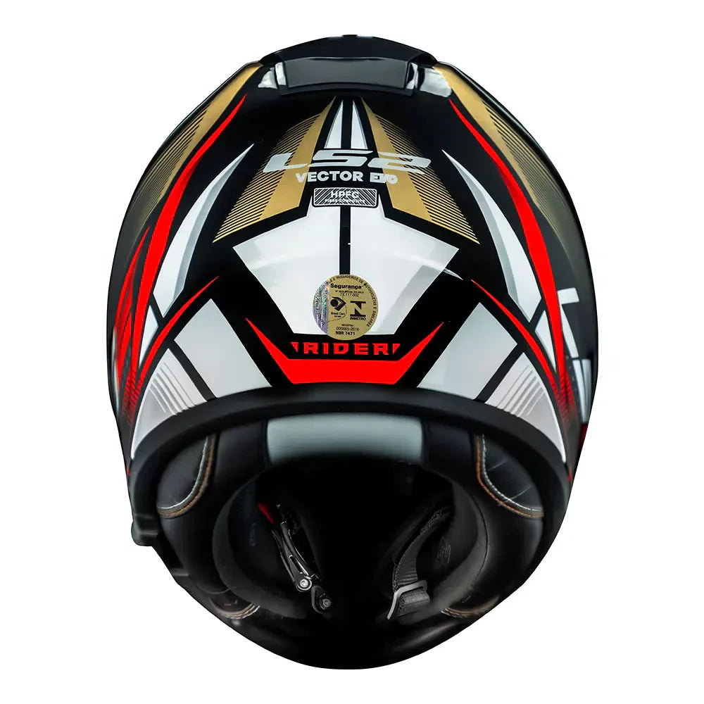CAPACETE LS2 VECTOR RIDER DOURADO - Imagem 3