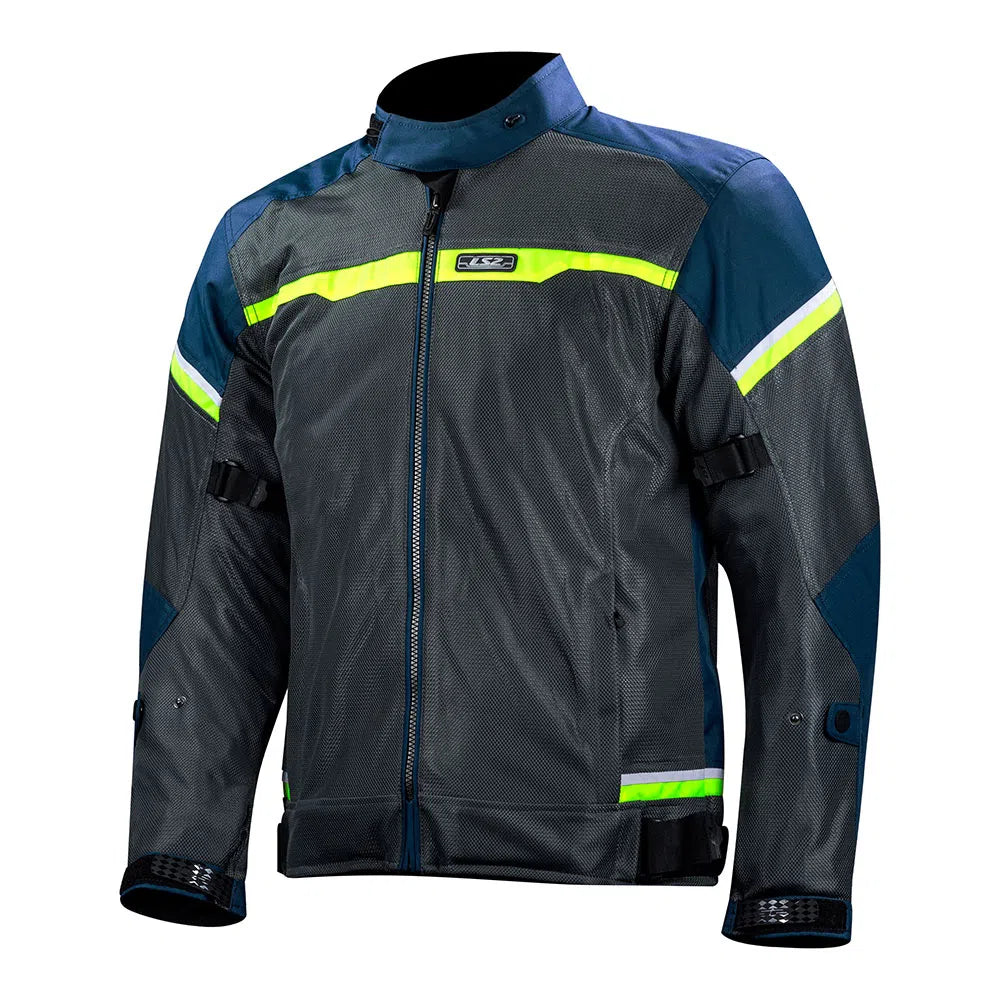 JAQUETA LS2 RIVA CINZA/AMARELO